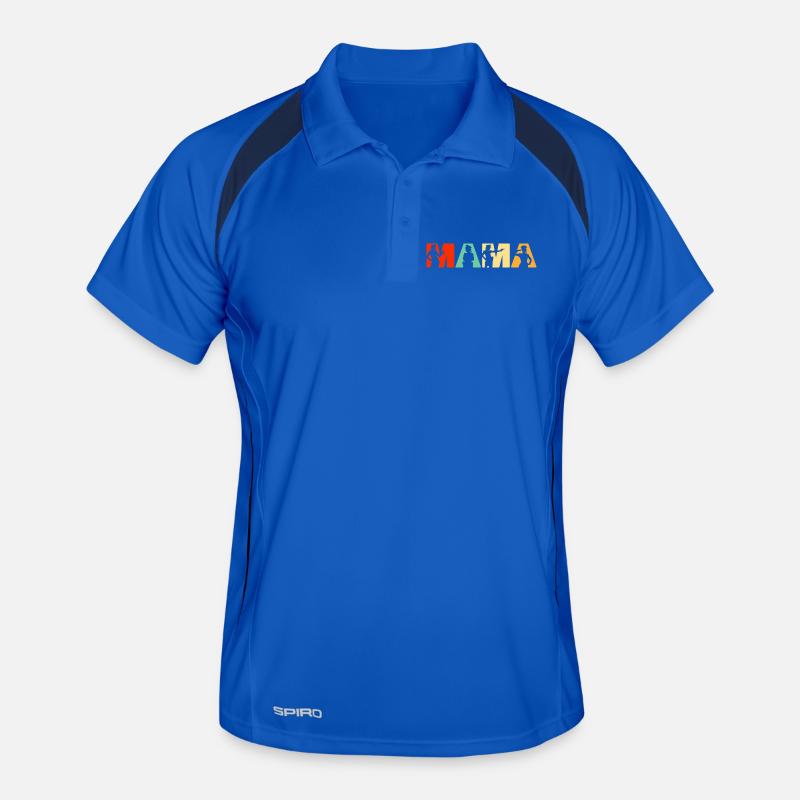 Police Mama Application de la loi Mère Rétro Polo respirant Homme