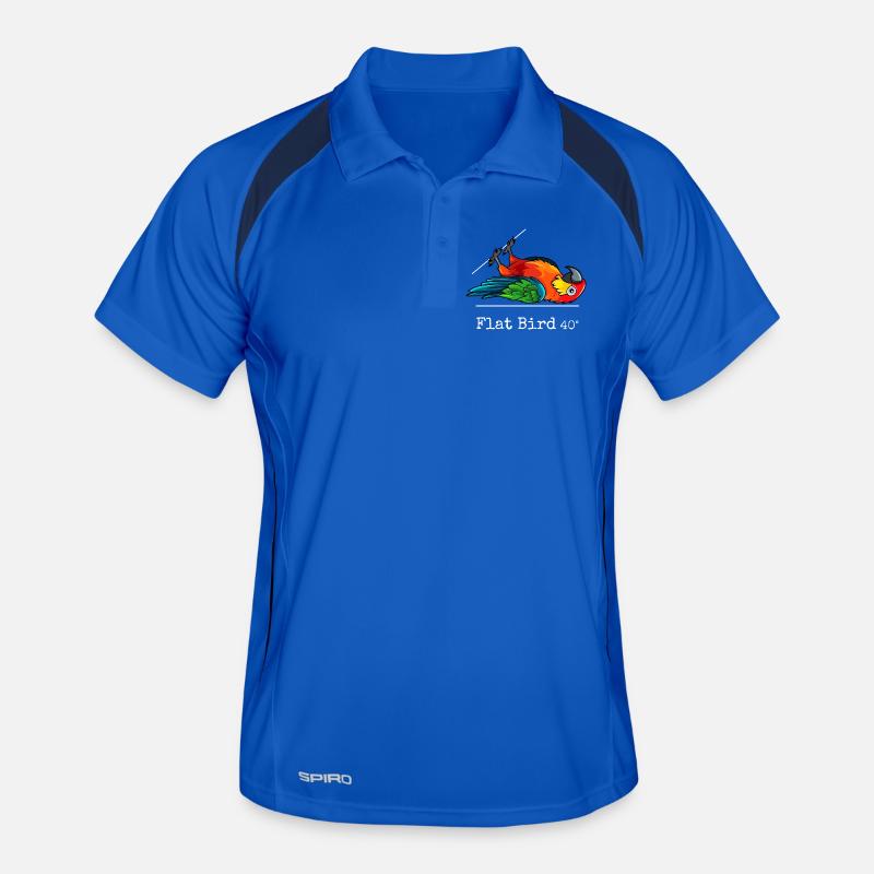 Flat Bird at 40 degrees - Men's Polo breathable - royal/navy