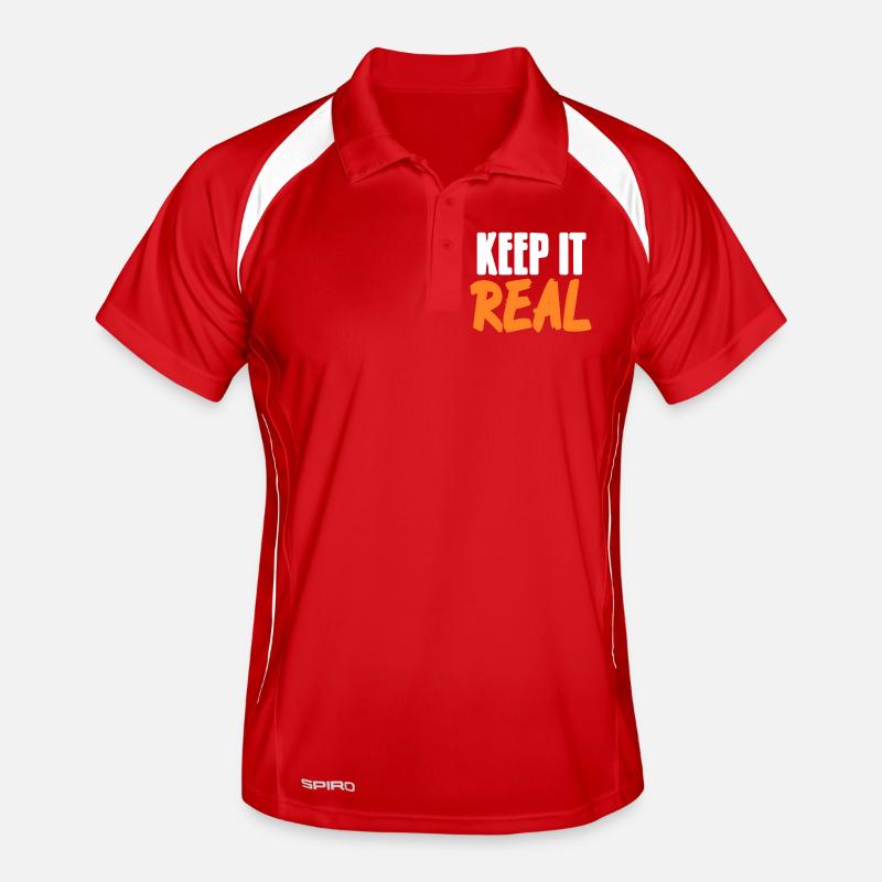 Keep It Real Urban Culture Authentic Vibes Männer Polo atmungsaktiv