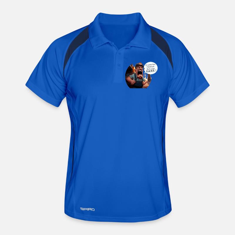 YOU CAN BE A RAILWAY WORKER WITHOUT WARNING! (train) Men's Polo breathable