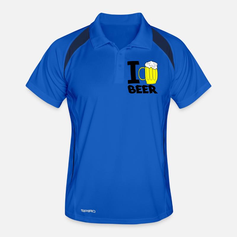 Yellow Beer Mug Sketch Men's Polo breathable