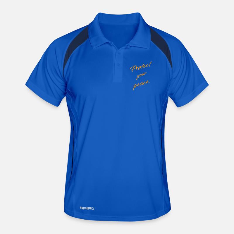 Protect Your Peace – Keep Moving Forward Men's Polo breathable