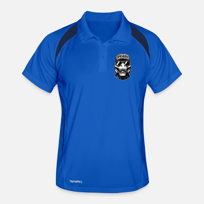 Opasaurus skull Männer Polo atmungsaktiv