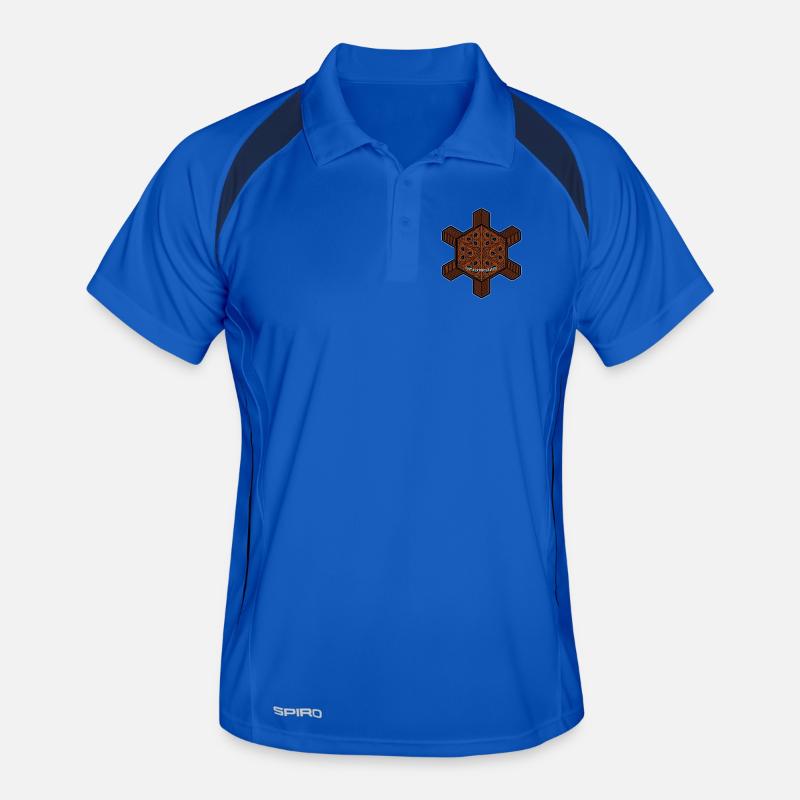 Fractal Evolution Mandala Goa Psy Rave Festival Polo respirant Homme