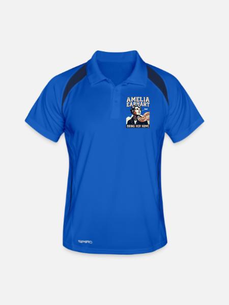 Amelia Earhart – Bring Her Home - Men's Polo breathable - royal/navy - Front