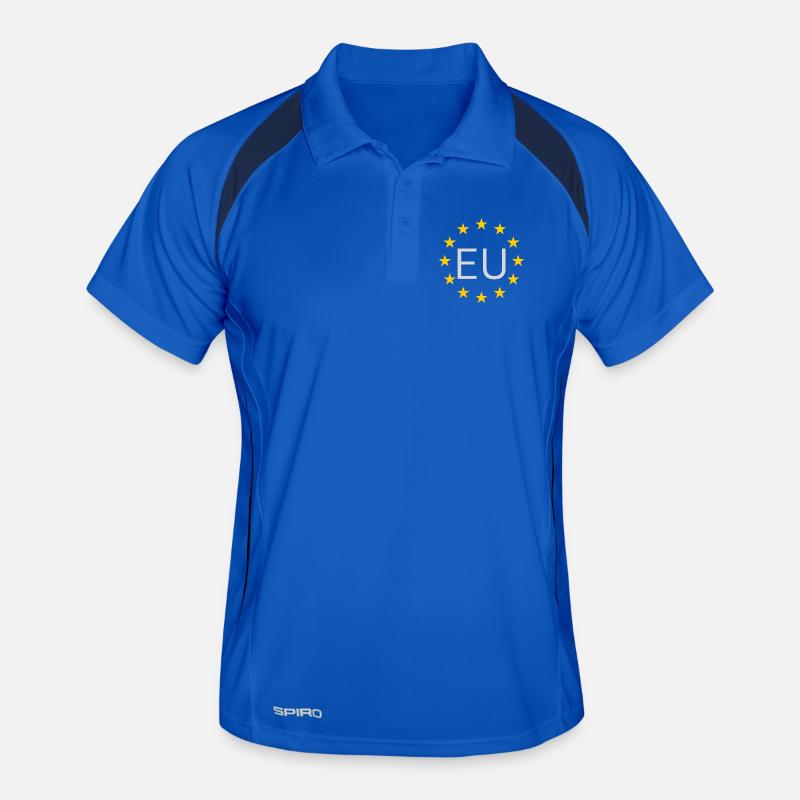Graphique du cercle étoilé de l’UE Polo respirant Homme