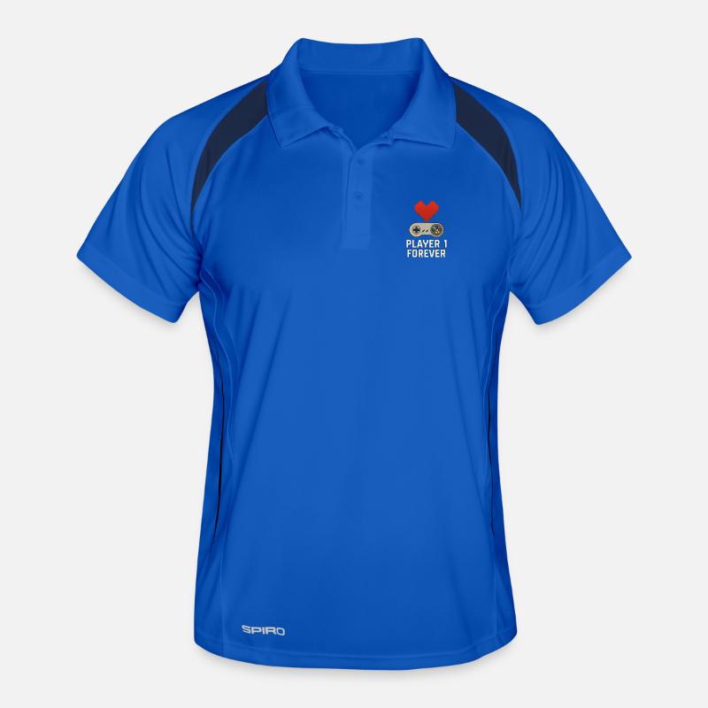 Conception de cœur de jeu rétro Polo respirant Homme