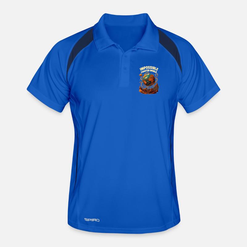 Impossible Roller Coaster World - Men's Polo breathable - royal/navy