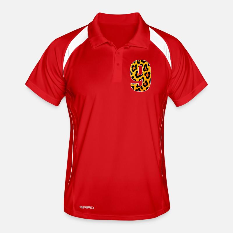 Imprimé Soleil Léopard 9 Polo respirant Homme