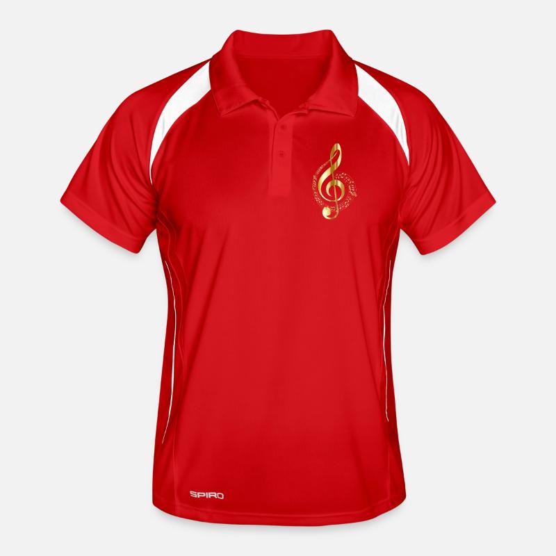 musical note Men's Polo breathable