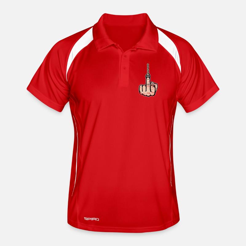 Conception de la perceuse au doigt d’honneur Polo respirant Homme