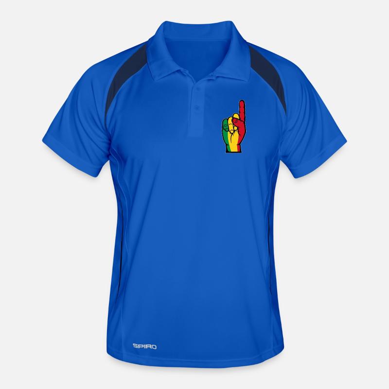 Drapeau du Mali numéro 1 Polo respirant Homme