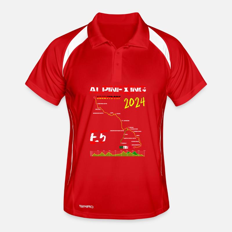 E5 Oberstdorf Meran 2024 Männer Polo atmungsaktiv