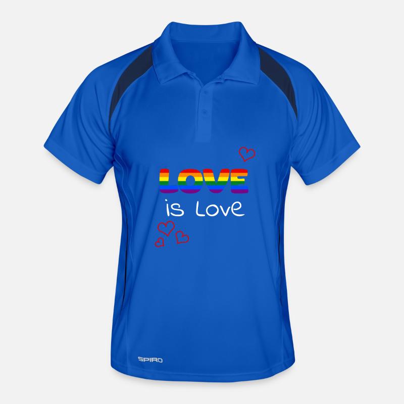Love is Love Pride Rainbow Men's Polo breathable