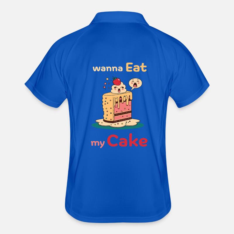Gâteau effronté design amusant Polo respirant Homme