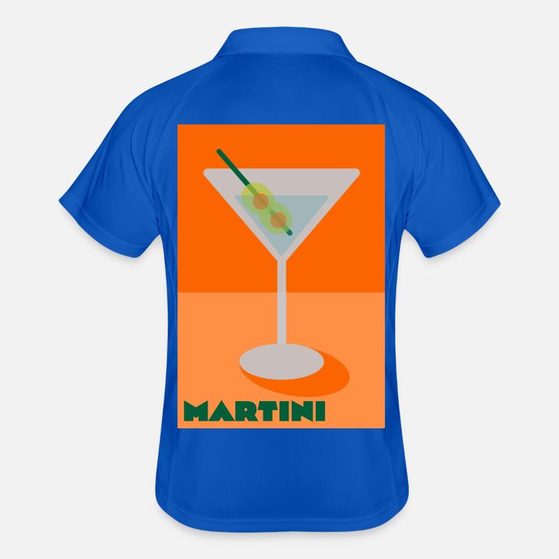 Imprimé Martini Polo respirant Homme