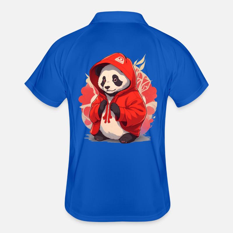 Panda avec sweat à capuche Polo respirant Homme