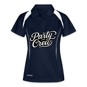 Équipe de fête - Polo respirant Femme - marine/blanc - Devant