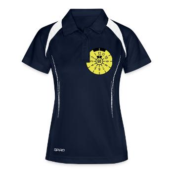 TÜV 1960 - Polo respirant Femme - marine/blanc - Devant