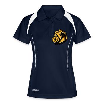 lion wild animals in 1710 - Women's Polo breathable - navy/white - Front