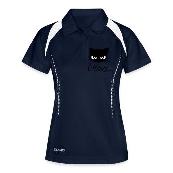 Kitty - Cat - Polo respirant Femme - marine/blanc - Devant