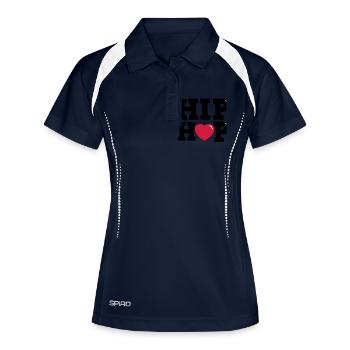hiphop - Women's Polo breathable - navy/white - Front