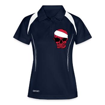 Anarcho Skull Anarchy anarchy - Women's Polo breathable - navy/white - Front