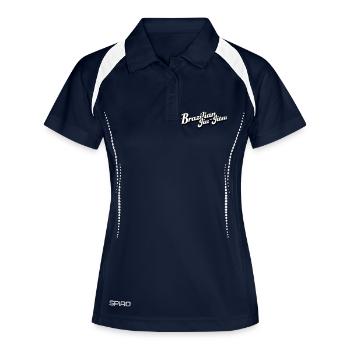 Jiu-jitsu - Polo respirant Femme - marine/blanc - Devant