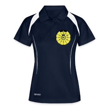 TÜV 1984 - Polo respirant Femme - marine/blanc - Devant