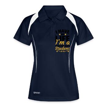 Un sociologue étudiant, un cadeau de sociologue - Polo respirant Femme - marine/blanc - Devant