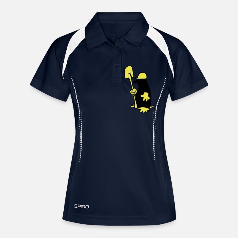 Mole - Women's Polo breathable - navy/white