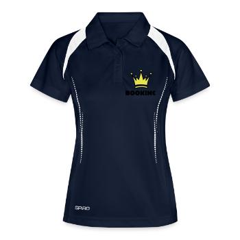 booking - Women's Polo breathable - navy/white - Front
