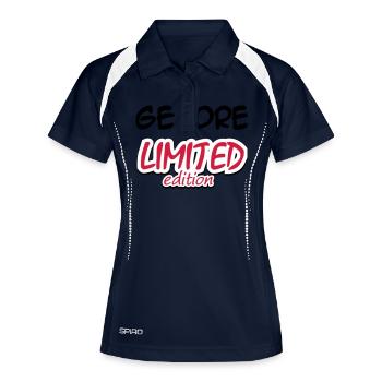 GENDRE LIMITED EDITION - Frauen Polo atmungsaktiv - Navy/Weiß - Vorne