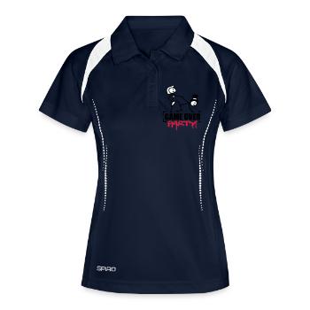 Game Over Party - Women's Polo breathable - navy/white - Front
