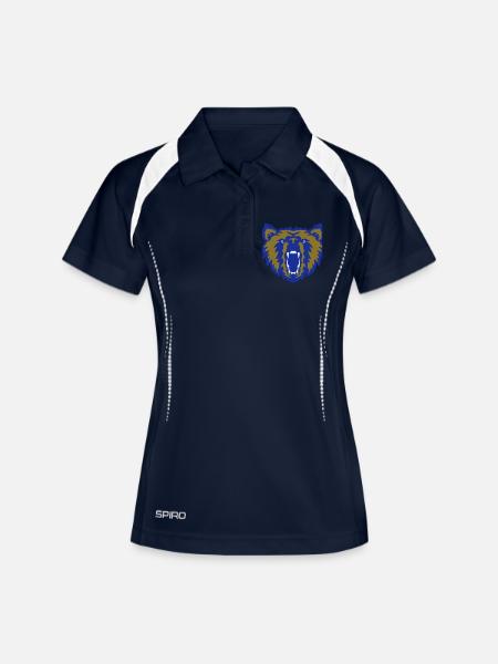 bear face club logo - Women's Polo breathable - navy/white