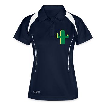 Cactus Épines Cactus du désert Cactus frais - Polo respirant Femme - marine/blanc - Devant