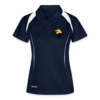 Ski - Polo respirant Femme - marine/blanc - Devant