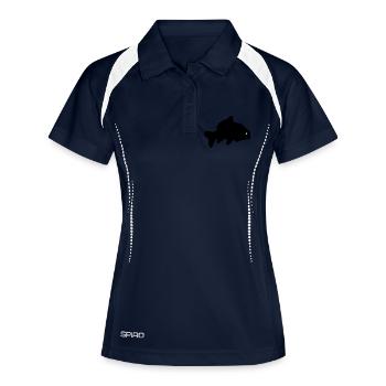 Carpe - Polo respirant Femme - marine/blanc - Devant