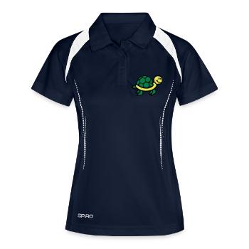 Turtle - Women's Polo breathable - navy/white - Front