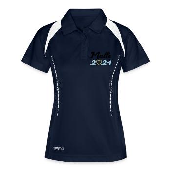 malle 2024 heart - Women's Polo breathable - navy/white - Front