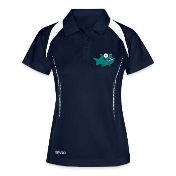 Piranha 02 - Polo respirant Femme - marine/blanc - Devant