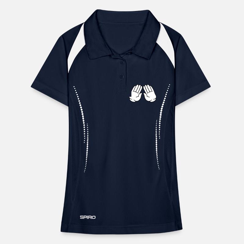 comic hände 02 Frauen Polo atmungsaktiv