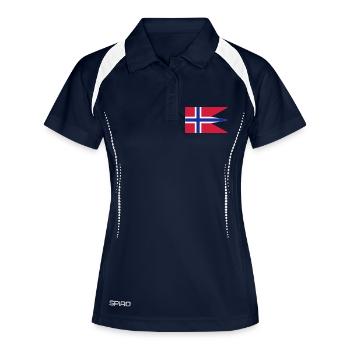 norway flag - Polo respirant Femme - marine/blanc - Devant