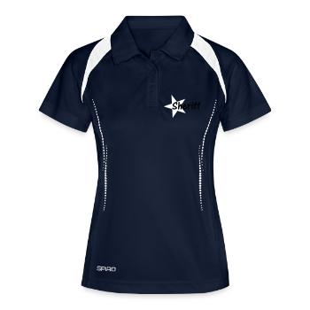 Sheriff étoiles - Polo respirant Femme - marine/blanc - Devant