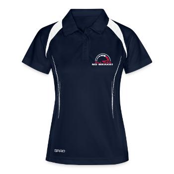 All Gas No Brakes Speedometer Racing Car Speedometer Driving - Women's Polo breathable - navy/white - Front