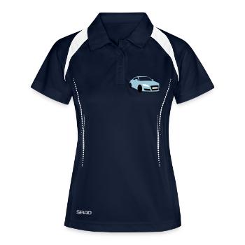 Auto (Farben anpassbar) - Frauen Polo atmungsaktiv - Navy/Weiß - Vorne