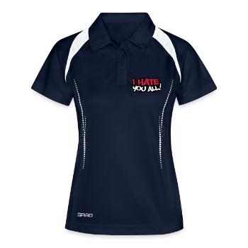 I Hate You All - Women's Polo breathable - navy/white - Front