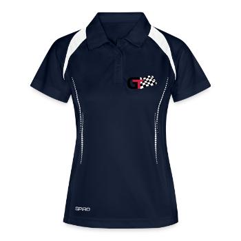 GT Flag - Frauen Polo atmungsaktiv - Navy/Weiß - Vorne