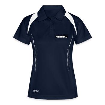 Its all about the Money - Women's Polo breathable - navy/white - Front