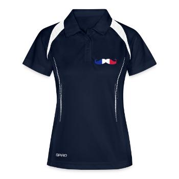 France Français Française French Frankreich - Women's Polo breathable - navy/white - Front